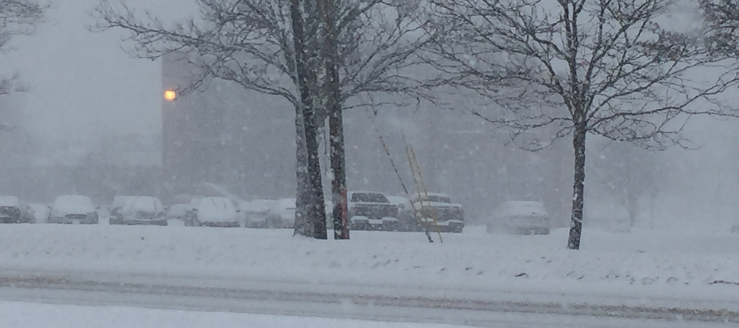 Snowy Utica College Campus